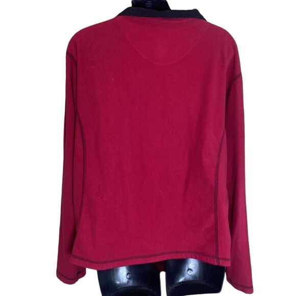 Kuhl microchamois fleece red 1/4 zip pullover xl - Picture 3 of 4
